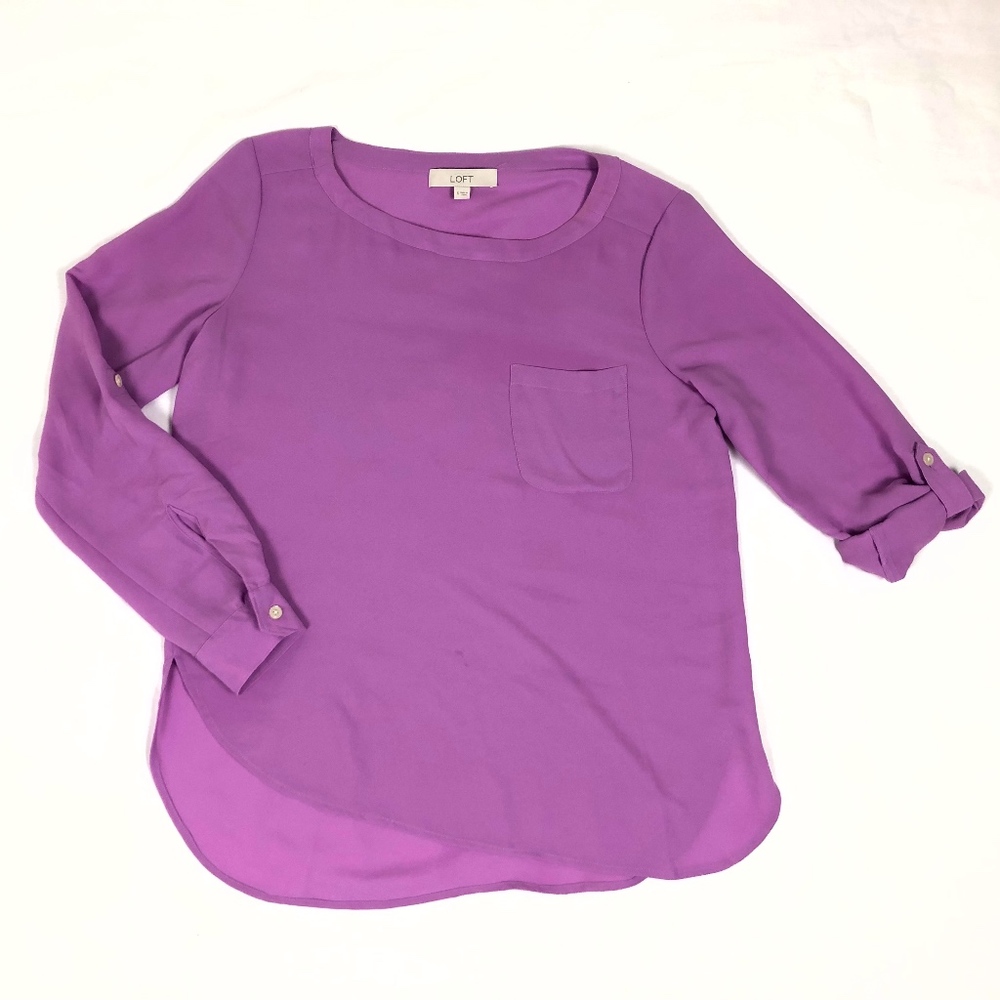 LOFT Purple Blouse
